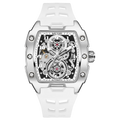 RM - White Skeleton Automatic Watch