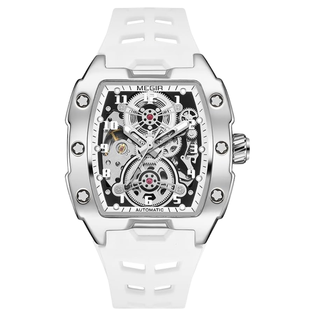 RM - White Skeleton Automatic Watch