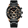 Curren Stainless Steel Band Watch - Black