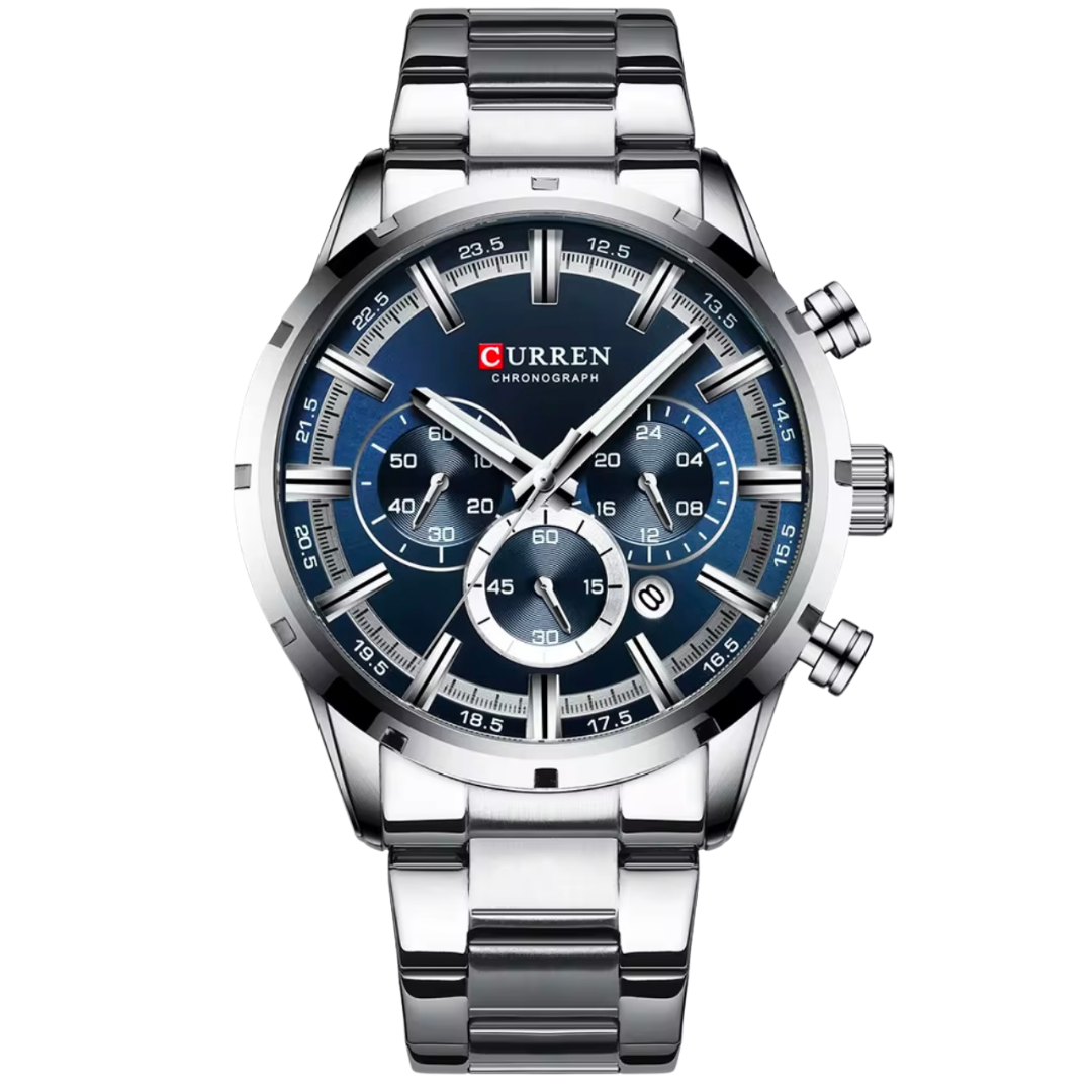 Curren Stainless Steel Band Watch - Silver