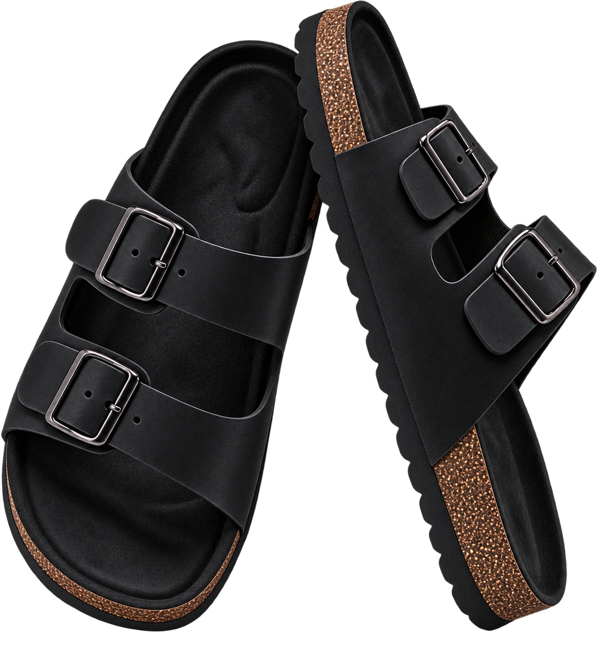 Leather Sandals Black