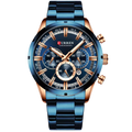 Curren Stainless Steel Band Watch - Blue